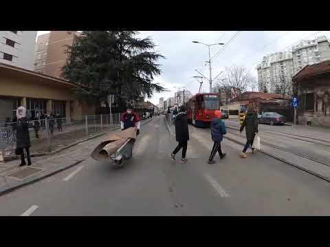 Видео: БЕОГРАД ШЕТЊА Улица Војводе Степе, данас 30  Јануар 2022