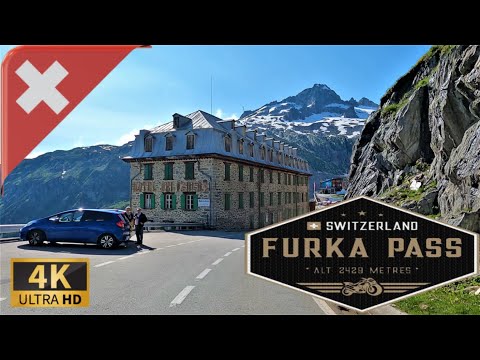 Видео: СПУСК НА ПЕРЕВАЛ ФУРКА, кантон Вале, Швейцарские Альпы, ШВЕЙЦАРИЯ