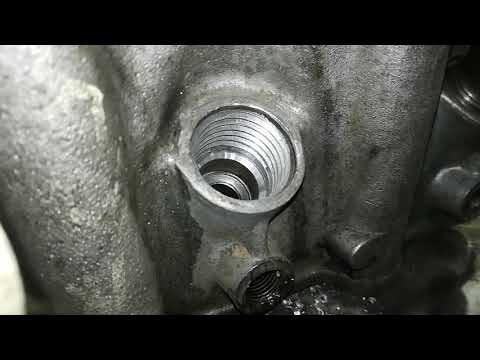 Видео: Volkswagen LT восстановление резьбы в головке под форсунку
