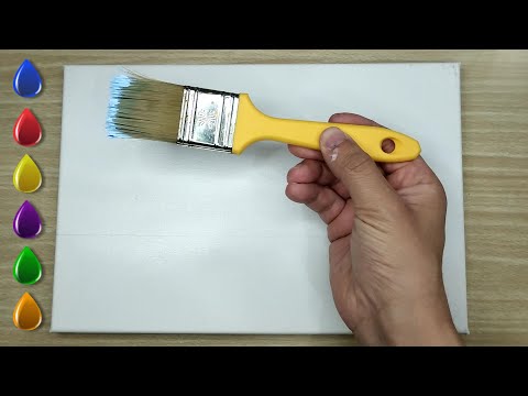 Видео: Эта картина напомнит вам о спокойных днях / Акриловая живопись для начинающих