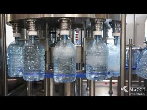 Видео: Комплексная поставка линии розлива воды в 5 литровые ПЭТ бутылки - 1400 в час