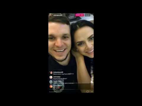 Видео: Антон Гусев и Виктория Романец в прямом эфире Instagram 01.02.2017