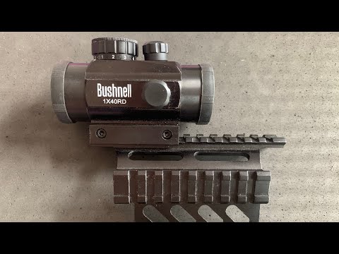 Видео: Обзор на коллиматорный прицел Bushnell 1x40 RD