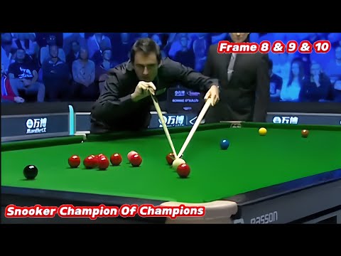 Видео: Снукер Чемпион Чемпионов Ронни О'Салливан против Джона Хиггинса (последние фреймы 8, 9 и 10)