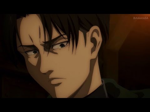Видео: Леви бьёт Эрена и угрожает Зику / Levi beats Eren and threatens Zeke [Attack on Titan]
