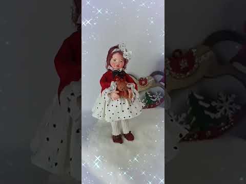 Видео: Ватная игрушка в смешанной технике 12см🎄❄️