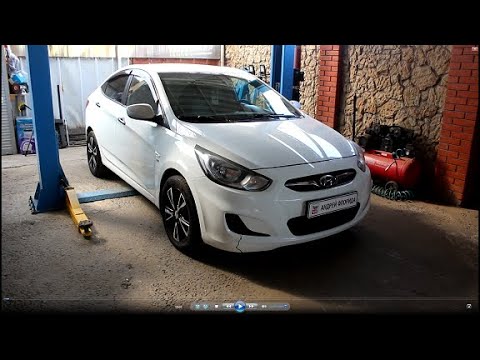 Видео: Замена шаровой опоры и стоек стабилизатора на Hyundai Solaris 2013 года Хендай Солярис 1,6