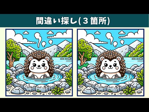 Видео: Найдите 3 отличия | Иллюстрация Версия #1430