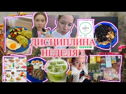 Видео: Дисциплина. Неделя 1. Работаю над собой, восстанавливаю режим, ПП, спорт.🦍🦍🦍