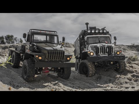 Видео: Второй выезд моего Урала на бездорожье! Проверяем работу задней тележки! WPL B36