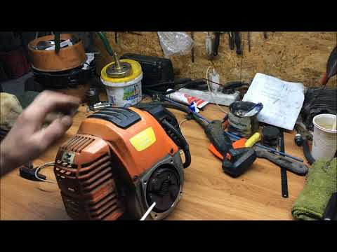 Видео: Бензо_триммер"Патриот" Ожидаемый ремонт при аналитической диагностики !)