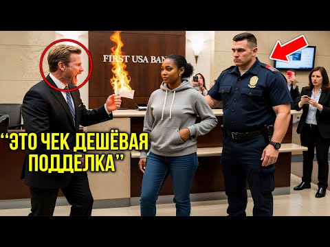 Видео: «Это Подделка!» — Крикнул Банкир, Сжигая Чек Но Он Не Знал, Что Клиентка Владеет Банком