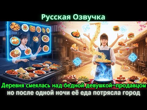 Видео: Деревня смеялась над бедной девушкой-продавцом, но после одной ночи её еда потрясла город #дорама
