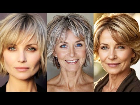 Видео: Стрижка для женщин 50+, 60+ и 70+ — женская стрижка