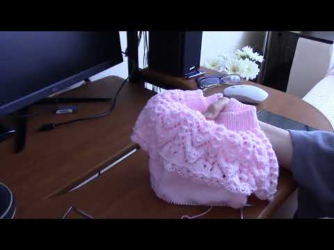 Видео: Мастер класс  по вязанию детского платья спицами / 2 часть