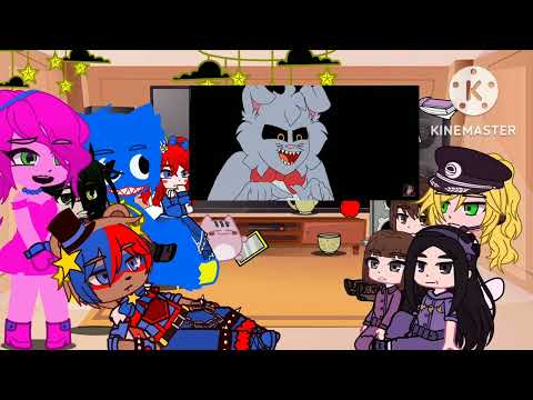 Видео: Реакция Фнаф 9 Poppy Playtime на Мистер Хопп 1-2 👻(2/3)