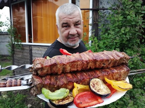 Видео: ШАШЛЫК из СВИНОЙ ВЫРЕЗКИ на МАНГАЛЕ.ШАШЛЫК  на УГЛЯХ.