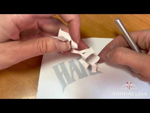 Видео: Отрисовка и нарезка трафаретов для аэрографии на самоклеящейся пленке