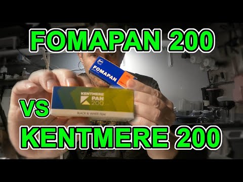 Видео: Kentmere Pan 200 против Fomapan 200: сравнение чёрно-белых плёнок