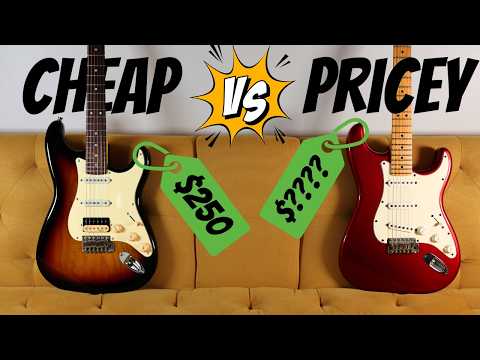 Видео: Стоит ли покупать дорогие гитары? | Бюджетная Donner DST-600 против дорогой Fender Stratocaster