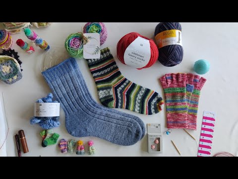 Видео: ВЛОГ 5/24 Полуперчатки из Opal, готовые носочки из Rico