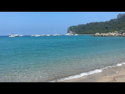 Видео: Кемер, Турция 🇹🇷 Шикарный дикий пляж🔥и пляж Мунлайт #кемер #дикийпляжкемер #moonlightbeach #kemer 