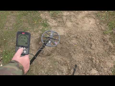 Видео: Tест на золото c железной помехой  Minelab EQUINOX 800