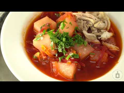 Видео: И борщом насладимся, и фигуру сбережём. БОРЩ С КУРИЦЕЙ И КОЛЬРАБИ, БЕЗ КАРТОШКИ, НА КУРИНОМ БУЛЬОНЕ