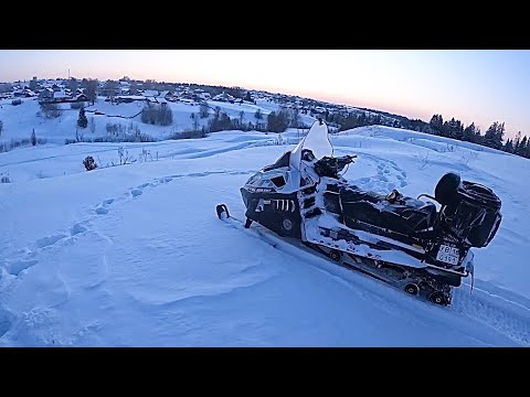 Видео: Тайга патруль 800 swt. -25🥶. Покатушка на снегоходе.