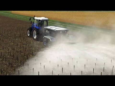 Видео: Farming simulator 22 / внесения удобрений на поле и уборка пшеницы.