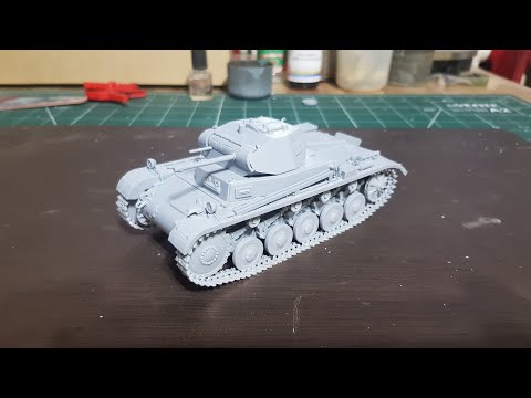 Видео: Pz II Ausf. C ( ARK ) 35 scale... шаг 1