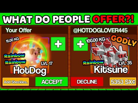 Видео: Что предлагают люди за радужную таксу-хотдог