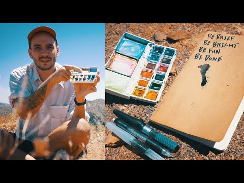 Видео: Сверхлегкий набор для рисования акварелью для пешего туризма