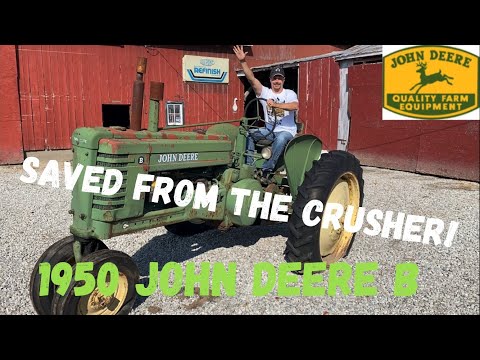 Видео: СПАСЕН ОТ ДРОБИЛКИ! Свалка John Deere B!