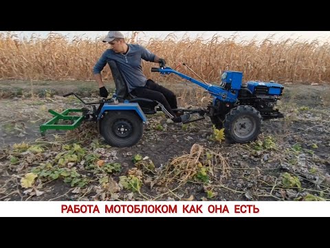 Видео: ПОЧЕМУ РАНЬШЕ ТАК НЕ ДЕЛАЛ, РАБОТА МОТОБЛОКОМ КАК ОНА ЕСТЬ / WORKING WITH A MINITRACTOR AS IT IS