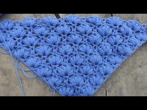 Видео: Мк.Очень красивая шаль крючком 🧶 🧣 Легко и быстро вяжется