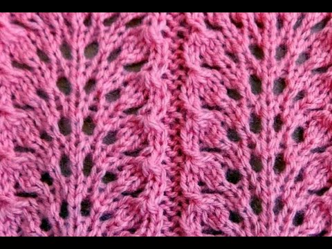 Видео: МК Узор спицами “Фейерверк“