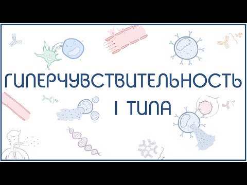 Видео: Гиперчувствительность 1 типа (немедленного типа) - механизм и примеры реализации