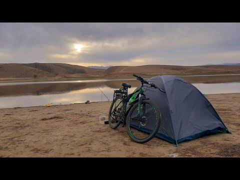 Видео: Вело рыбалка. вело отдых. Вело балықшы. полное видео моей первой рыбалки. #велопоход