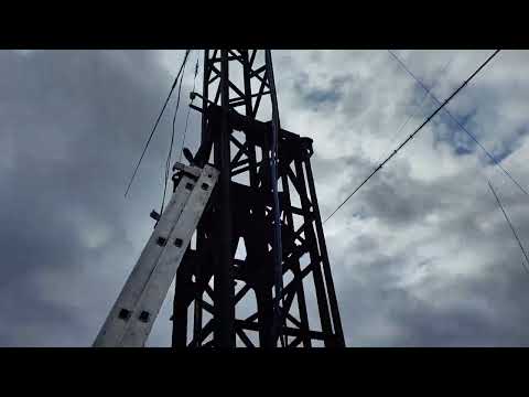Видео: поднимаю 3el Yagi 7 MHz