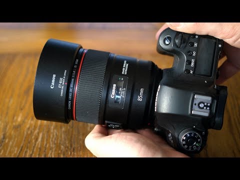 Видео: Обзор объектива Canon EF 85mm f/1.4 IS USM 'L' с примерами (полнокадровый и APS-C)
