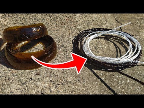 Видео: Леску для триммера больше не покупаю. Делаю с помощью фена из ПЭТ бутылок. doRABOTKA