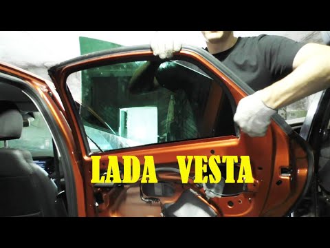 Видео: ЛАДА ВЕСТА- Замена стекла задней двери