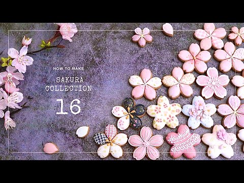 Видео: [Коллекция Сакуры 2024 года, 16 видов] Симпатичный дизайн печенья с глазурью в виде цветущей вишни