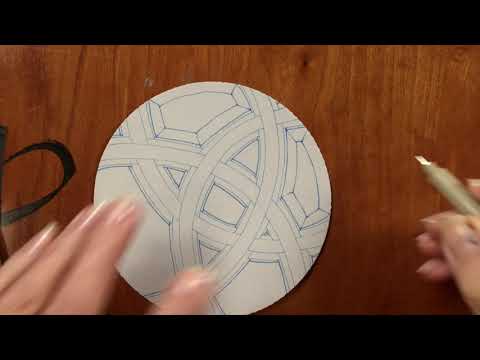 Видео: Пакет проектов Zentangle № 07: 12 дней Zentangle — День 12