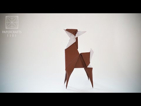 Видео: Oригами Олень