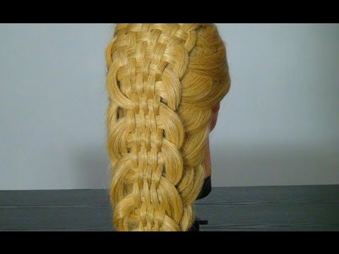 Видео: Прическа с плетением на длинные волосы. Braided hairstyles tutorial