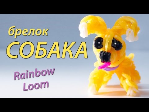 Видео: СОБАКА (щенок) из Rainbow Loom Bands. Урок 98