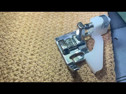 Видео: Шитье из шнура зиг-загом использование лапки для потайной строчки