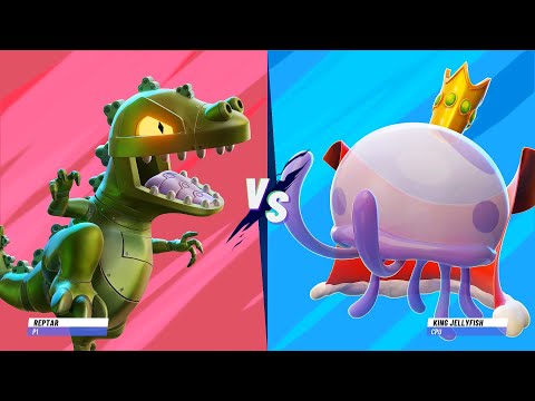 Видео: Медуза босс и мой Дракон - All Star Brawl 2 - синий трактор для детей